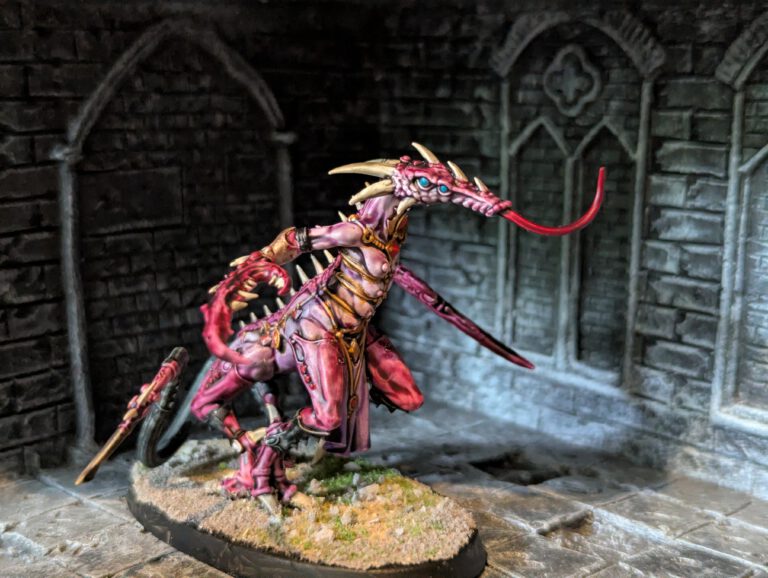 Slaanesh Fiend 1 painted