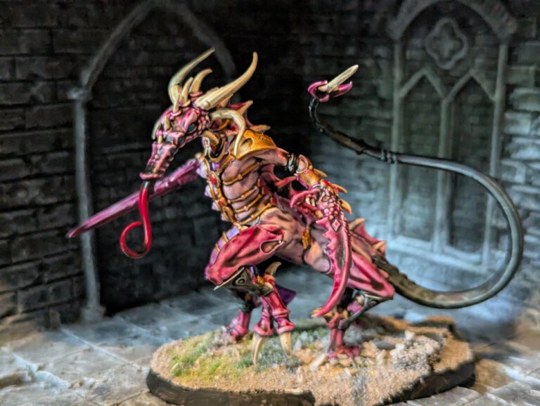 Slaanesh Fiend 3 painted