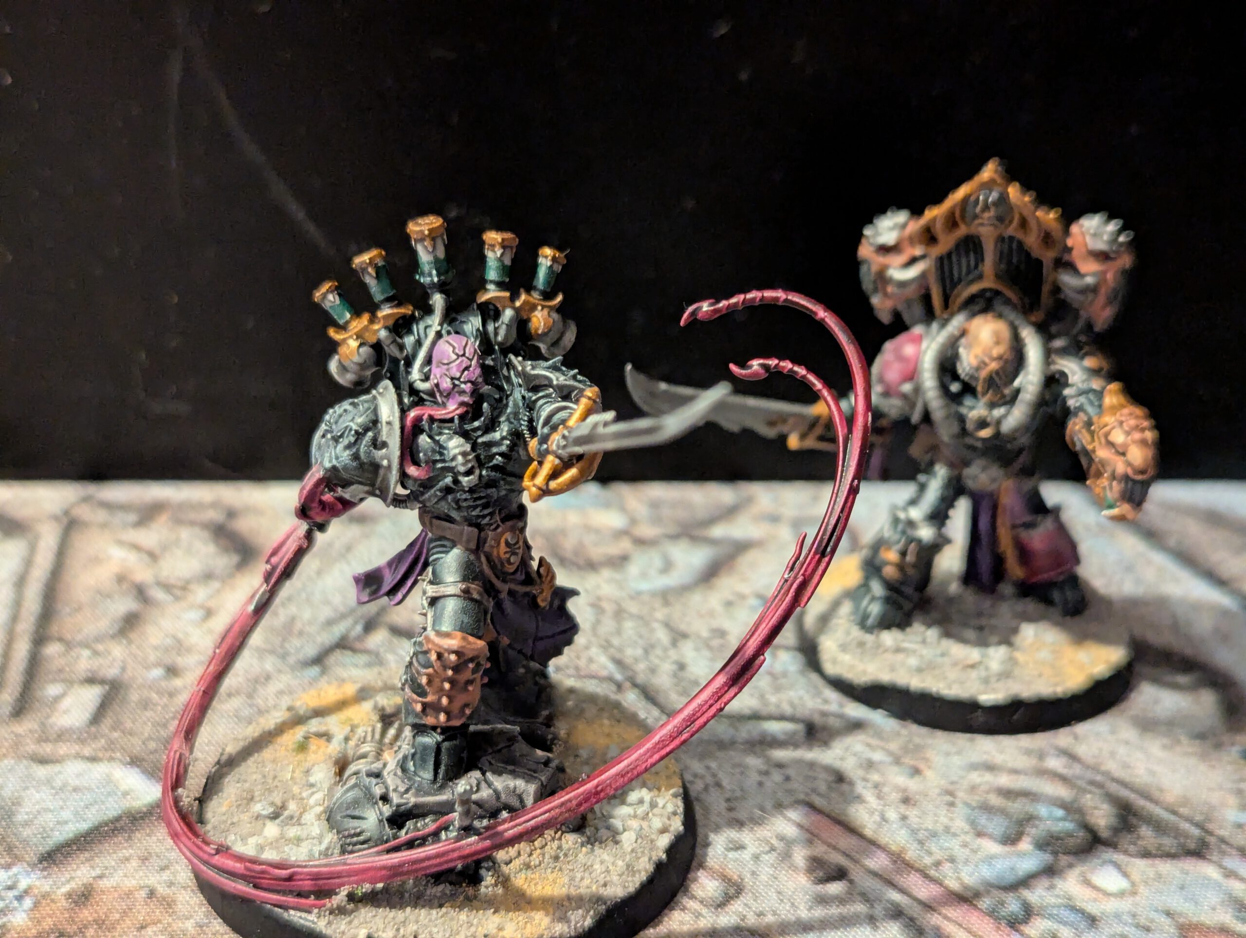 Lucius the eternal and lord kakophonist painted