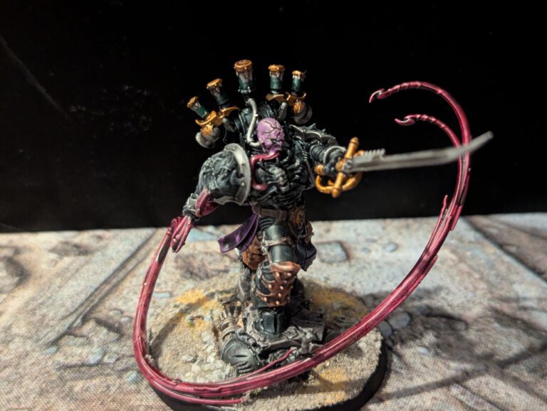 Lucius the eternal painted from the front