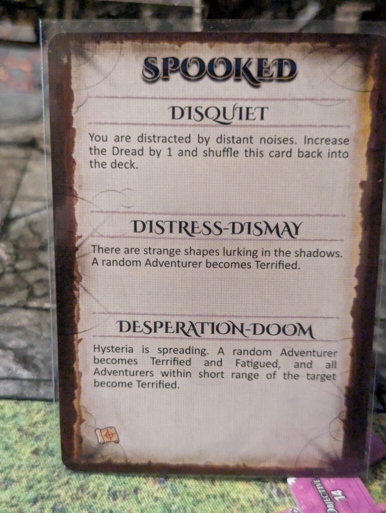 Spooked event card