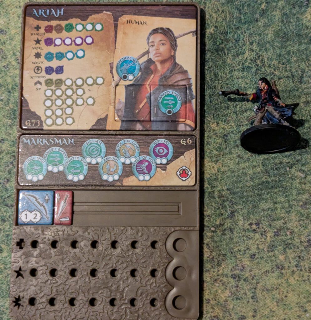 Ariah miniature and adventurer board