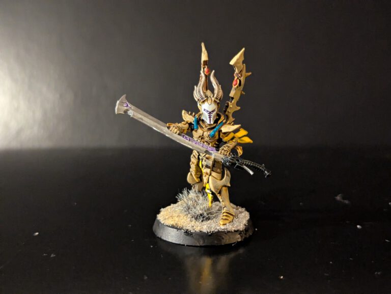 Painted Incubus showcasing ornate armor details, viewed from a top-front angle.