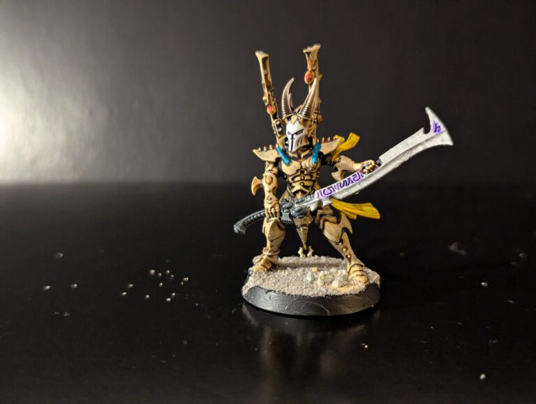 Painted Incubus in aggressive combat pose, viewed from a front angle.