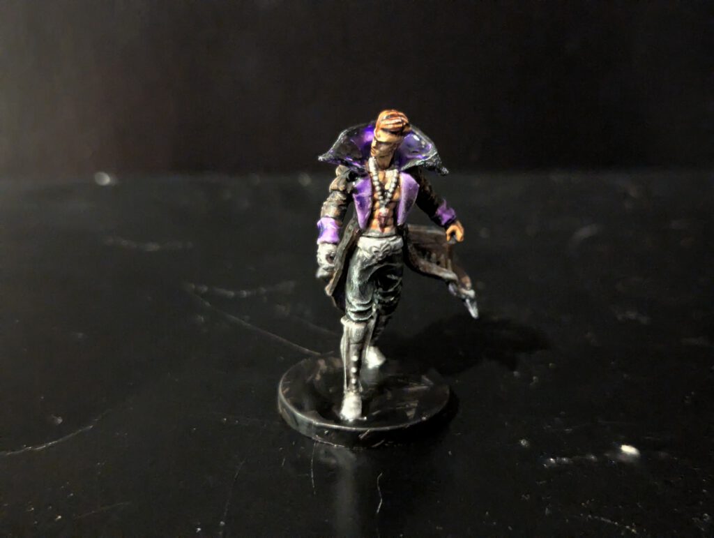 Damocles Hyde featuring sharp, clean highlights on his high-tech armor and weaponry.