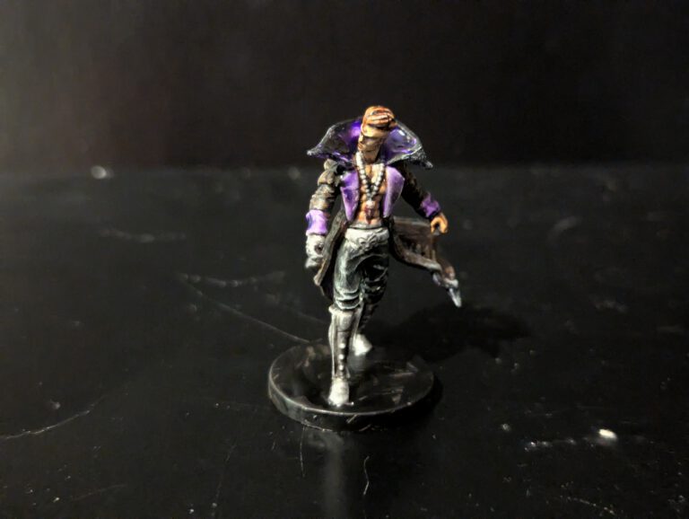 Damocles Hyde featuring sharp, clean highlights on his high-tech armor and weaponry.