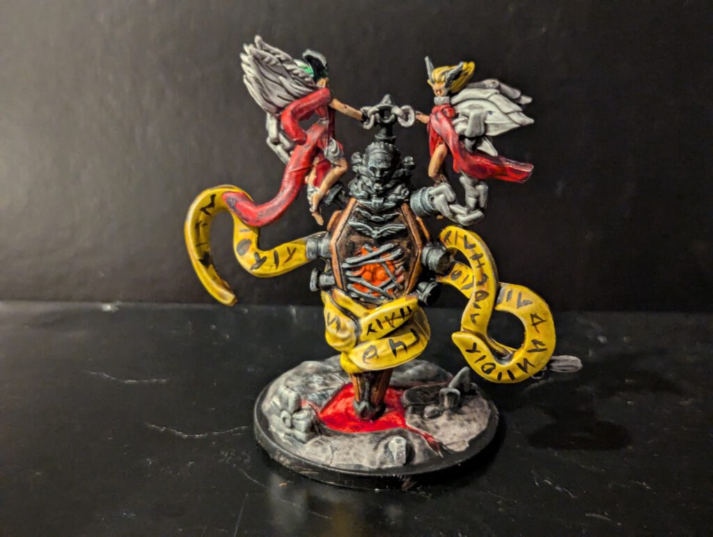 A detailed paint job of the Obscene Rescindo