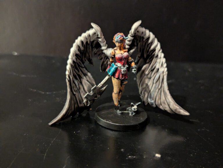 Remi Moretti painted with gear and characteristic wings and details.